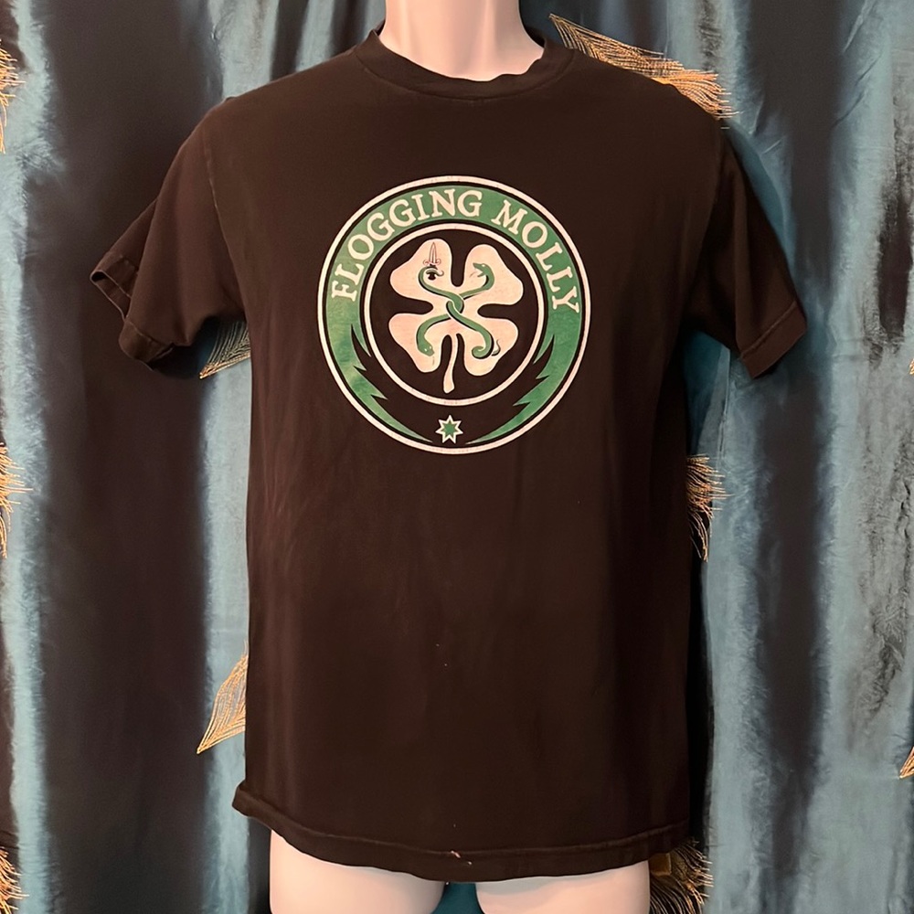 Celtic Punk Band Irish Flogging Molly Short Sleeve T Tee Shirt Small 32” Nust